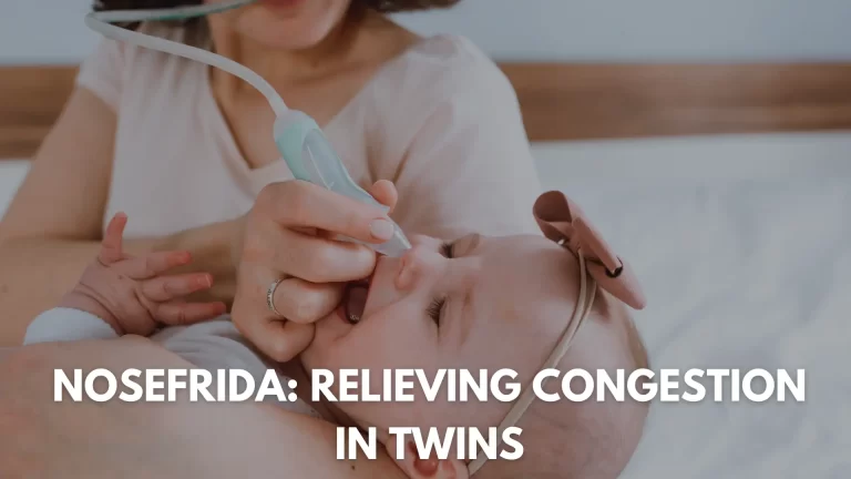Nosefrida Relieving Congestion in Twins